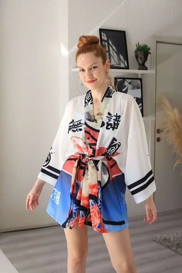 Yakuza Kimono Beyaz L